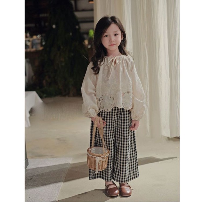 Quần Kẻ Sọc Quần Áo Mùa Thu Mới Lỏng Lẻo Và Đa Năng Quần Ống Rộng Thường Ngày Phong Cách Rừng Ph