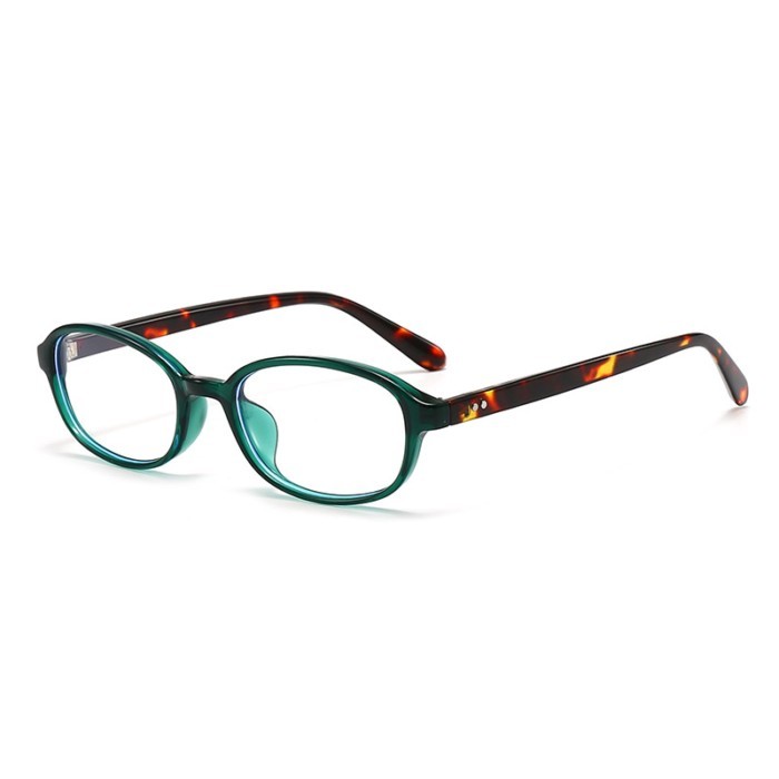 Have u desgin Phiên Bản Hàn Quốc Retro Khung Đen Hình Bầu Dục Sách Gần Kính Nữ Siêu Nhẹ Chống Ánh Sáng Xanh Kính Trơn Mặt Trơn Dụng Cụ Tiện Dụng Kính Cận Thị