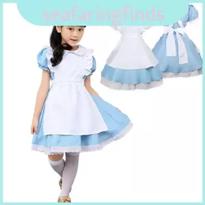 Trang phục hầu gái Alice In Wonderland chất lượng cao với chi tiết viền ren