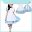 Trang phục hầu gái Alice In Wonderland chất lượng cao với chi tiết viền ren