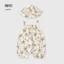 Jumpsuit họa tiết da báo cho bé mùa hè mỏng cotton nguyên chất loại một bé sơ sinh hậu cung b