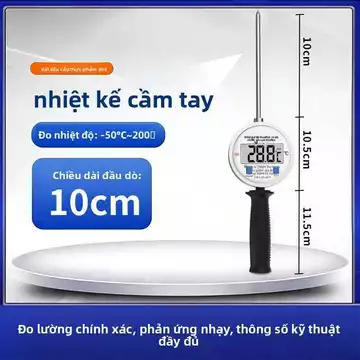 [Chất lượng tinh tế] Nhiệt kế đo nhiệt độ nước, nhiệt kế công nghiệp độ chính xác cao, nhiệt kế điện tử công nghiệp, dụn