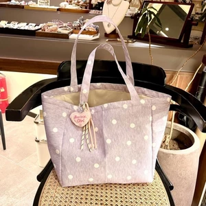 Túi vải canvas chấm bi mới phong cách Hàn Quốc đầu xuân dành cho nữ sức chứa lớn đa năng Túi