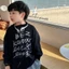 Áo nỉ mỏng dài tay phong cách Hàn Quốc dành cho bé trai mới quần áo trẻ em vừa và nhỏ cổ tròn mù