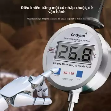 [Bền bỉ và Chống chịu tốt] Nhiệt kế độ chính xác cao để đo nhiệt độ nước, nhiệt kế phân bón, nhiệt kế điện tử công nghiệ
