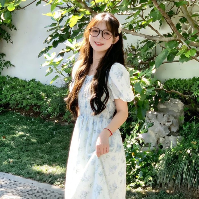 Hoa Tình Yêu Đầu Tiên Đầm Nàng Tiên Dịu Nhẹ Và Ngọt Ngào Xuân Hè Tươi Rừng Phong Cách Niche E