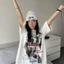 Mùa Hè Hạng Nặng Mỹ Retro Tranh Sơn Dầu Chân Dung In Nguyên Chất Cotton Ngắn Tay Nam Nữ Rời C