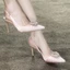 Giày Sandal Nữ Quai Kim Cương Giả Mũi Nhọn Phong Cách Hàn Quốc Mới, Giày Cao Gót Mỏng, Thời T