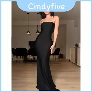 Đầm ghép không tay thanh lịch mùa hè với Bodycon vừa vặn và chất liệu phản quang cho nữ