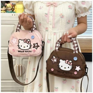 HelloKitty Túi xách dễ thương hình trái tim ngôi sao đeo chéo vai nữ túi vuông nhỏ đa năng thời