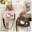 HelloKitty Túi xách dễ thương hình trái tim ngôi sao đeo chéo vai nữ túi vuông nhỏ đa năng thời