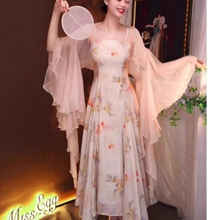 đa năng mới phong cách Trung Hoa cổ điển tay lá sen cổ tích khăn choàng áo khoác ngắn cardigan m