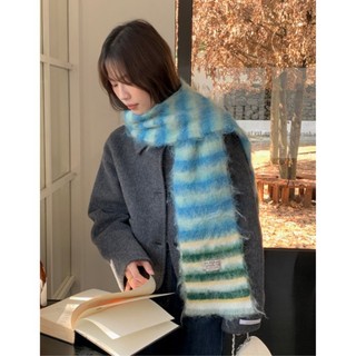 Have u desgin Phong Cách Hàn Quốc Mềm Mại Sáp Dopamine Khăn Sọc Nhiều Màu Sắc Nữ Thu Đông Phong Cách Mới Không Khí Ấm Áp Chống Lạnh Dệt Kim
