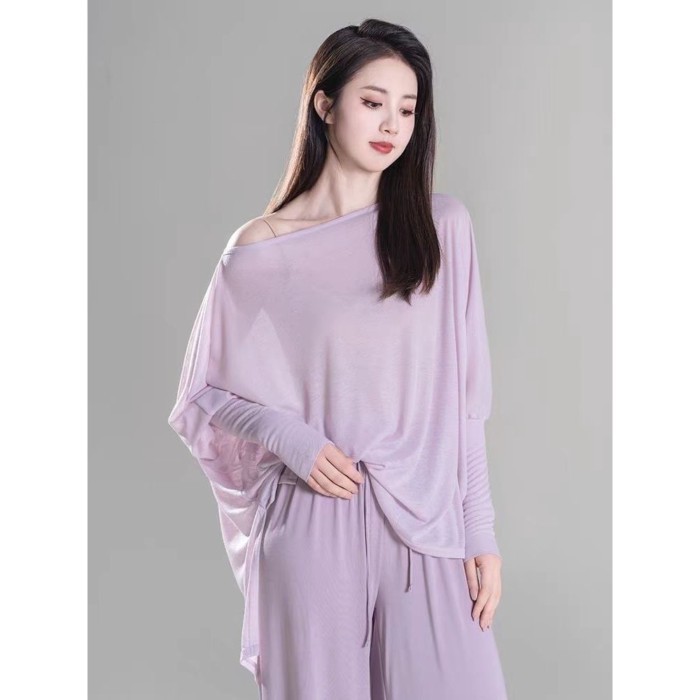 Khiêu vũ cổ điển khiêu vũ hiện đại quần áo nữ sinh viên khiêu vũ lỏng lẻo hàng ngày áo dài tay nghệ