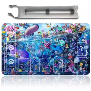 Thảm chơi Pokemon có vùng 600 * 350 * 2mm Thảm chơi trò chơi thẻ giao dịch MTG TCG CCG