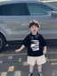 Mùa Hè Áo Thun Bé Trai Phù Hợp Với Trẻ Em Quần Áo Mùa Hè Đẹp Trai Áo Thun Ngắn Tay Quần Short
