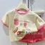 Bộ đồ bé gái mùa hè Áo thun ngắn tay Hàn Quốc mới Quần short đa năng đơn giản Bộ đồ hai mảnh