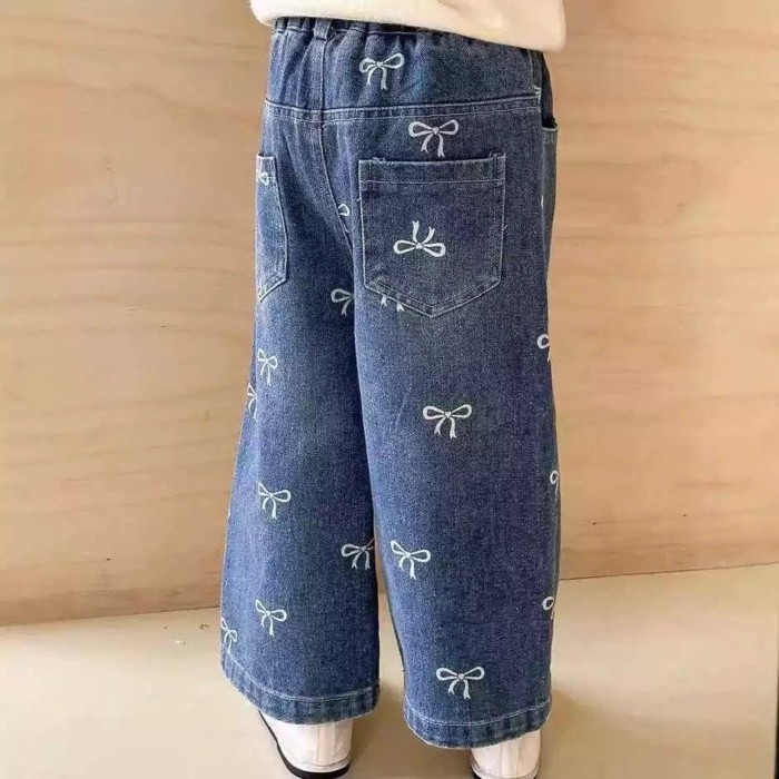 Quần Jean Nữ Mới Xuân Thu Trẻ Em Phong Cách Hàn Quốc Quần Thời Trang Cho Bé Quần Ống Suông Hợp T