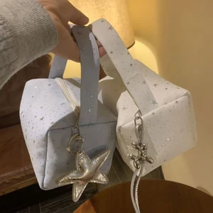 Phong Cách Mới Ngôi Sao Chấm Bi Túi Đựng Mỹ Phẩm Dung Tích Lớn Di Động Đa Năng Túi Vệ Sinh Đựn