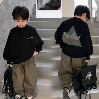 Áo nỉ trẻ em quần áo trẻ em mới thời trang hàn quốc bé trai áo dài tay áo khoác dáng rộng đa