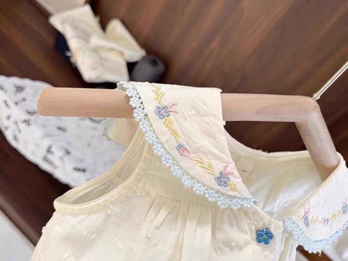 Đầm Bé Gái Mùa Hè Mới Phong Cách Hàn Quốc Đa Năng Đầm Công Chúa Cho Bé Một Tuổi Đầm Cổ Hải Qu