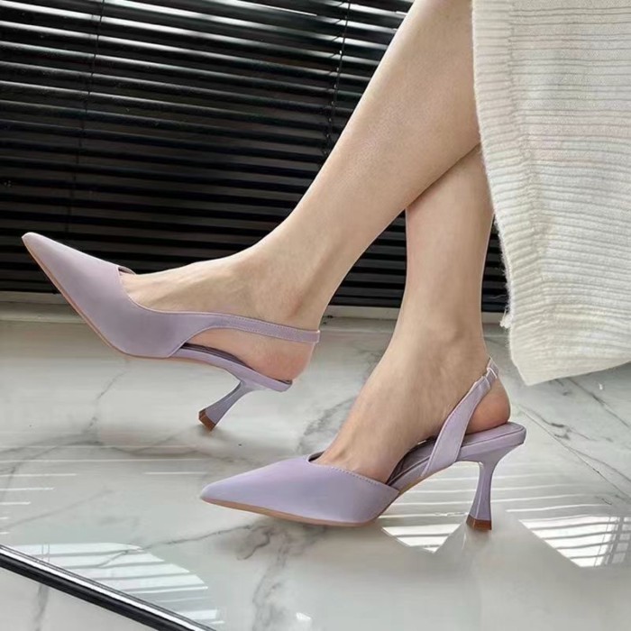 Giày cao gót đa năng, giày mũi nhọn nữ, sandal mũi nhọn thiết kế
