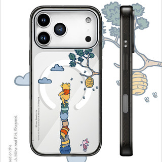Dễ Thương Winnie The Pooh Chọn Màu Mật Ong Acrylic Không Dây Sạc Từ Tính Tương Thích Cho IPhone 16 PLUS 11 12 13 14 15 16 17 Pro Max Ốp Lưng 17Air Bìa Cứng Chống Sốc