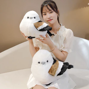 Đồ chơi sang trọng hình chim trắng với bông mềm ngắn sang trọng và Cotton Pp để và thoải mái