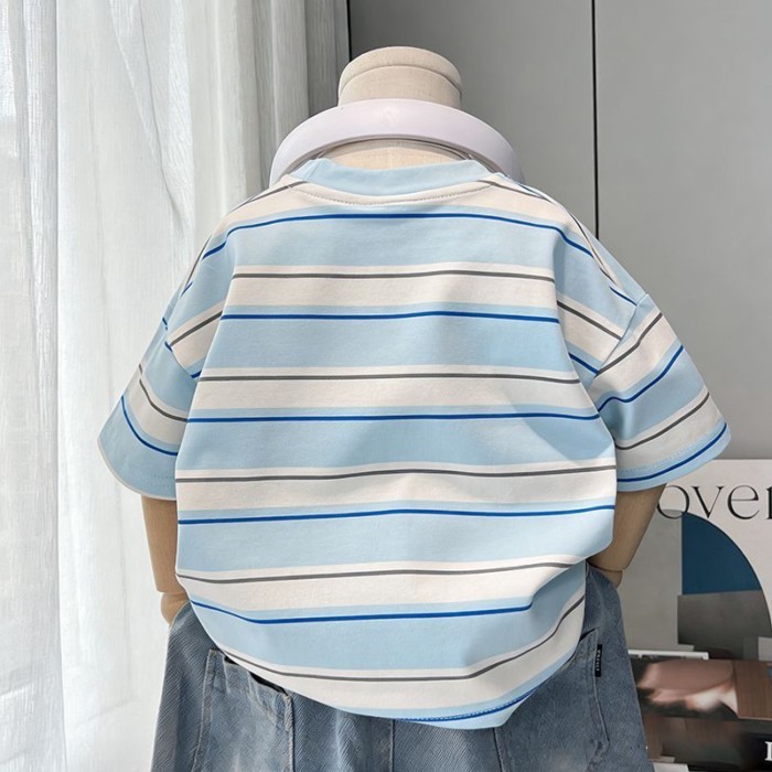 Áo thun ngắn tay  áo trẻ em nửa tay áo trẻ em áo sơ mi cổ tròn nữ