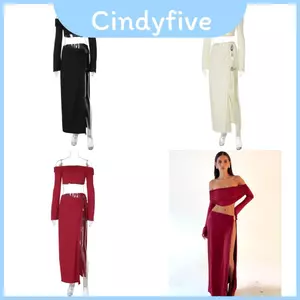 Bộ váy Bodycon dạo phố thông thường màu trơn với vải nối và đàn hồi cao