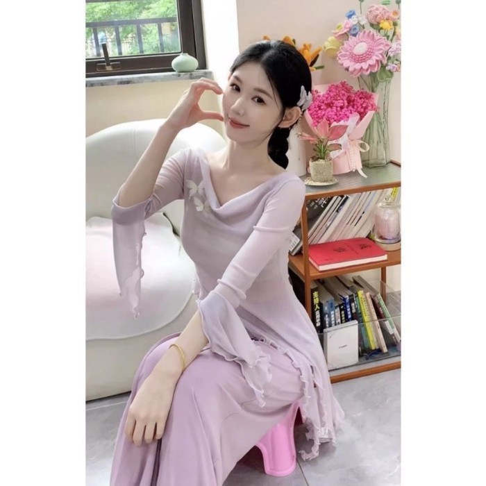 Áo nữ dài tay dùng trong múa cổ điển