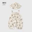 Jumpsuit họa tiết da báo cho bé mùa hè mỏng cotton nguyên chất loại một bé sơ sinh hậu cung b