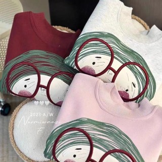Áo len bé gái mới quần áo trẻ em vừa và nhỏ bé gái áo mùa đông và áo sơ mi đáy quần