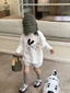 áo thun cotton dài tay xuân thu bé trai và bé gái in hình dễ thương dành cho trẻ em và trẻ trung