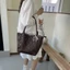 Tote Work Mới Sức chứa lớn Túi đi làm đi làm Học sinh đến lớp Phong cách Hàn Quốc Túi đi làm l