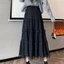 Váy lưới bánh thêu thêu cao cấp dành cho chị em eo cao váy midi bồng bềnh ngọt ngào