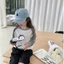 cô gái áo len mỏng tay áo raglan cổ tròn phong cách Hàn Quốc áo len giản dị dài tay mùa xuân mới