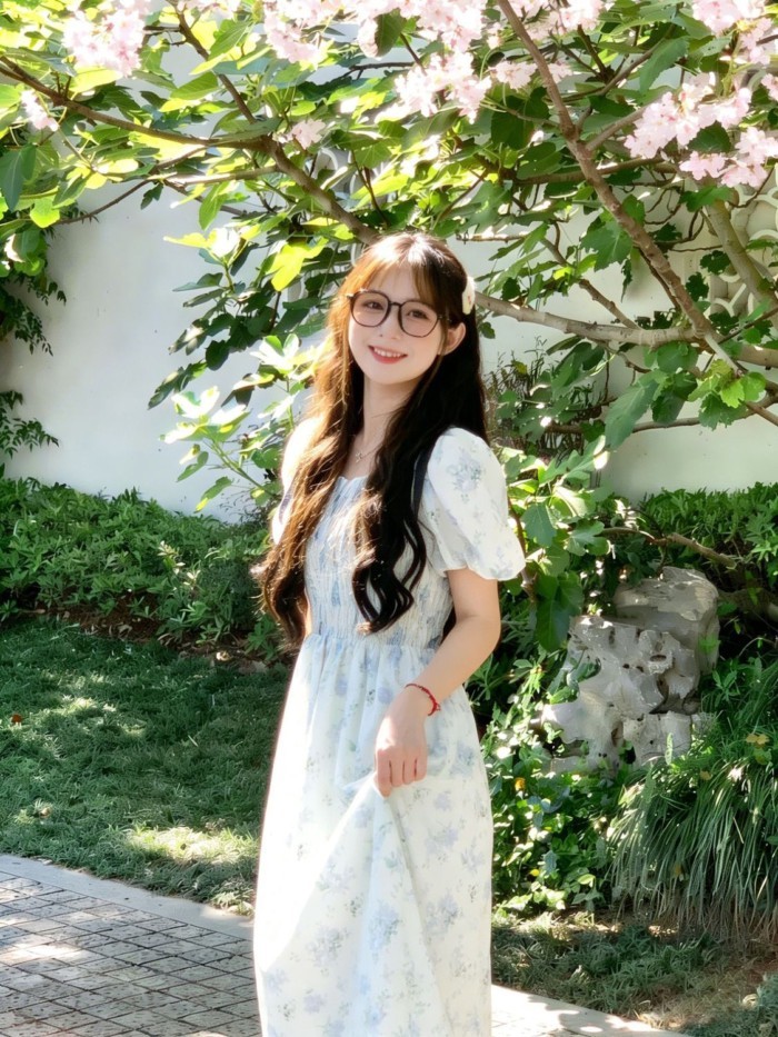 Hoa Tình Yêu Đầu Tiên Đầm Nàng Tiên Dịu Nhẹ Và Ngọt Ngào Xuân Hè Tươi Rừng Phong Cách Niche E