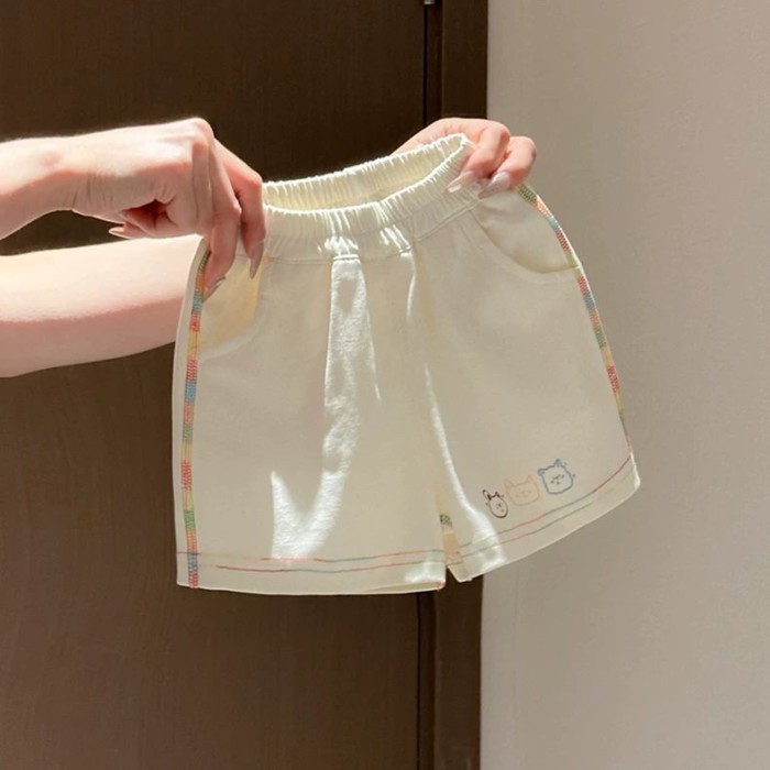 Bộ đồ phong cách vui nhộn mùa hè cho trẻ sơ sinh và trẻ nhỏ, set quần short ngắn tay cotton