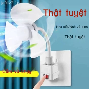 [Mẫu mới] Quạt cắm điện bếp, mini để bàn, quạt lốc xoáy nhỏ, không gây tiếng ồn, dùng cho ký túc xá