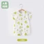 Bộ áo liền quần ngắn tay cho bé mùa hè mỏng quần áo trẻ sơ sinh nguyên chất cotton Bộ đồ ngủ