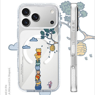 Dễ Thương Winnie The Pooh Chọn Màu Mật Ong Acrylic Không Dây Sạc Từ Tính Tương Thích Cho IPhone 16 PLUS 11 12 13 14 15 16 17 Pro Max Ốp Lưng 17Air Bìa Cứng Chống Sốc