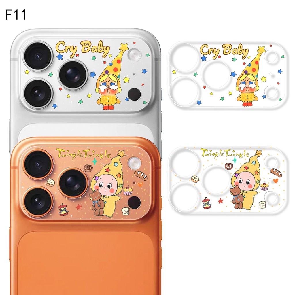 2 Gói Điện Thoại Camera Trang Trí Phim Cho iPhone 17 18 Pro Max Hoạt Hình Đáng Yêu Twinkle Hello Kitty Crayon Shin-chan CNY Phong Phú Điện Thoại Di Động Trong Suốt Mặt Sau Miếng D… – ảnh mô tả chi tiết 12