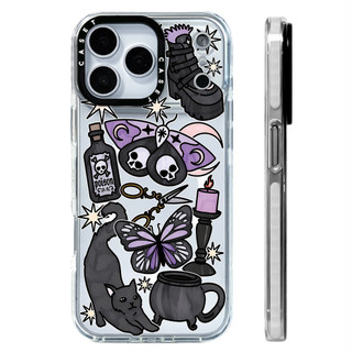 Ốp lưng hình bướm phù thủy Vỏ sạc từ tính không dây Tương thích cho IPhone 12 13 14 15 16 17 Pro Max Cover 16E 17AIR Silicon mềm trong suốt Vỏ chống sốc