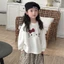 phiên bản Hàn Quốc xuân thu cotton nguyên chất áo thun thời trang rộng rãi cho trẻ em bé gái mới