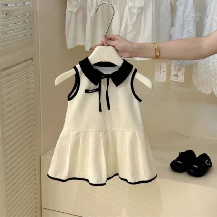 Đầm Xếp Ly Công Chúa Bé Gái Áo ba lỗ không tay thời trang và đa năng cho trẻ em