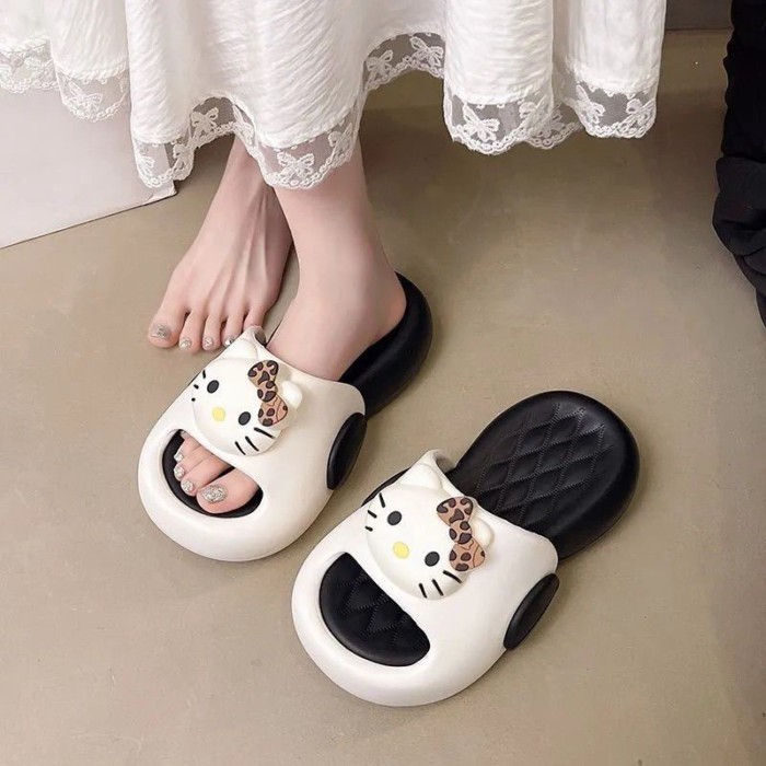 Dép Hoạt Hình Dễ Thương Bé Gái Mùa Hè Đế Dày Chống Trơn Trượt Phong Cách Mới Bên Ngoài Mặc Hợp T