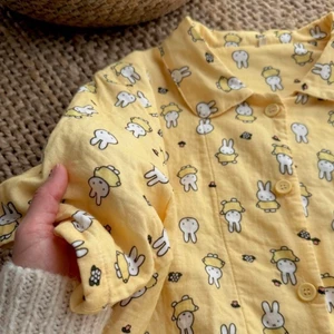 Kem Miffy Rabbit Cardigan Ins Cloud Cotton Bộ Đồ Ngủ Nữ Ngắn Tay Quần Short Cô Gái Ngọt Ngào Mặc