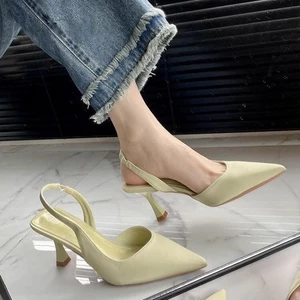 Giày cao gót nữ thời trang đa năng, giày cao gót mũi nhọn, sandal mũi nhọn thanh lịch