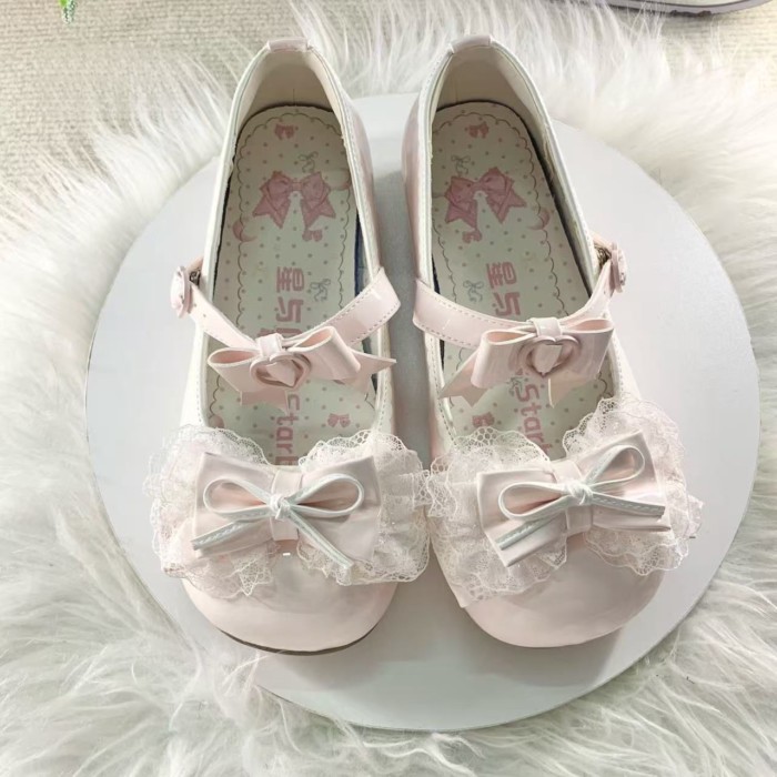 Giày lolita đế dày phiên bản cải tiến của guốc cô gái Nhật Bản và phong cách